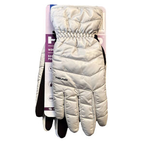 HEAD Women's Waterproof Hybrid Gloves Size Medium Gray on top Black Bottom NEW